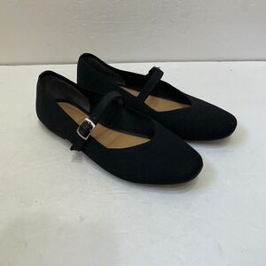 ME TOO SHELBY MARY JANE FLATS IN BLACK